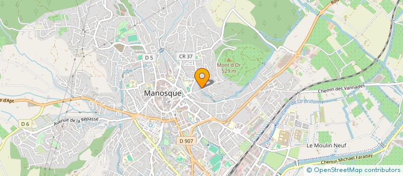 localisation de l'entreprise SCI BARATIER PEUGET à MANOSQUE