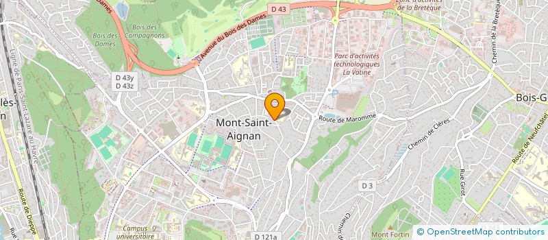 localisation de l'entreprise SCI BARATTE  MONT-SAINT-AIGNAN