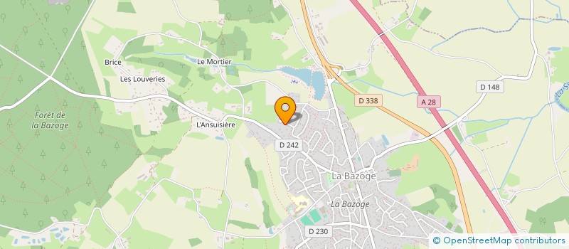 localisation de l'entreprise SCI BARAU  LA BAZOGE