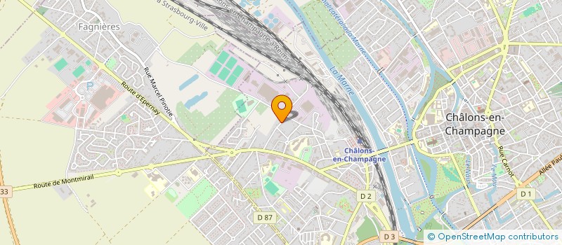 localisation de l'entreprise SCI BARAU J-G  CHALONS-EN-CHAMPAGNE