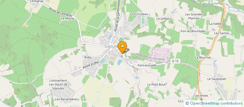 localisation de l'entreprise SCI BARAUD  SIGOULES-ET-FLAUGEAC