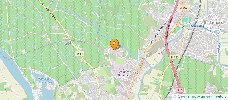 localisation de l'entreprise SCI BARBARA  BEDARRIDES