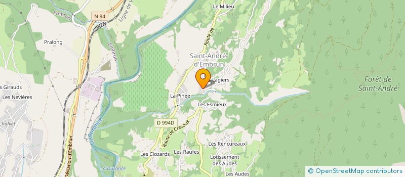 localisation de l'entreprise SCI BARBAVIE  SAINT ANDRE D'EMBRUN