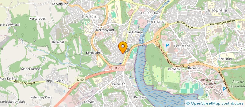 localisation de l'entreprise SCI BARBAZ  QUIMPER