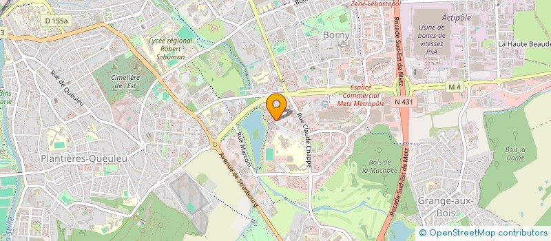 localisation de l'entreprise SCI BARBE BLEUE  METZ