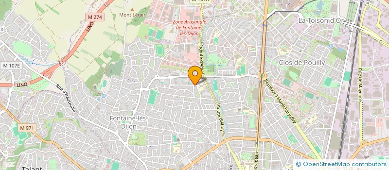 localisation de l'entreprise SCI BARBE CLERGUE  FONTAINE-LES-DIJON