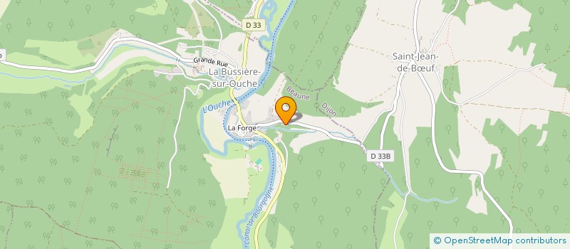 localisation de l'entreprise SCI BARBE DE LA FORGE  LA BUSSIERE SUR OUCHE