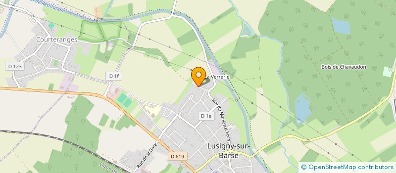 localisation de l'entreprise SCI BARBE DHULST à LUSIGNY-SUR-BARSE