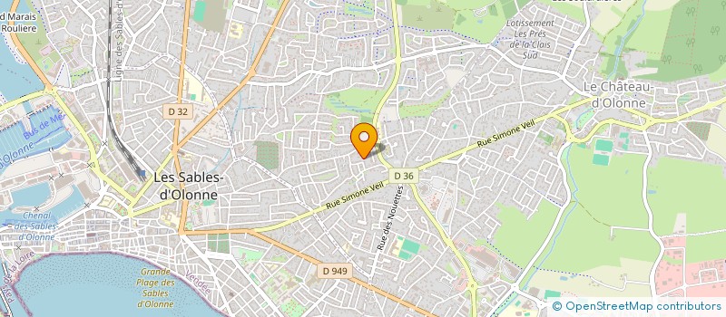 localisation de l'entreprise SCI BARBEAU à LES SABLES D'OLONNE