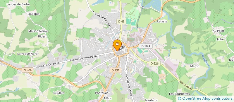 localisation de l'entreprise SCI BARBENA  EAUZE