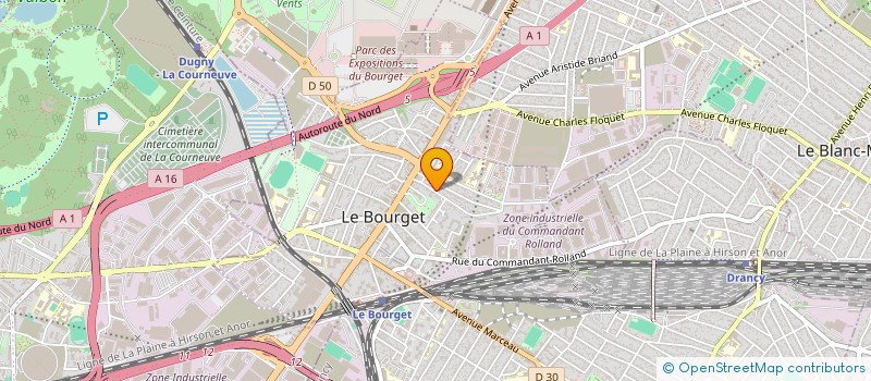 localisation de l'entreprise SCI BARBES à LE BOURGET