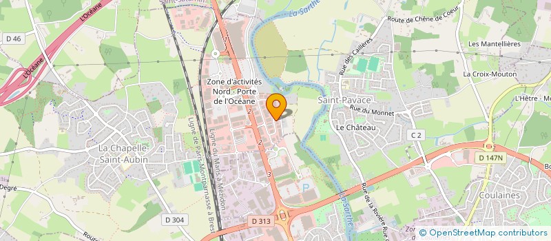 localisation de l'entreprise SCI BARBET  LA CHAPELLE-SAINT-AUBIN