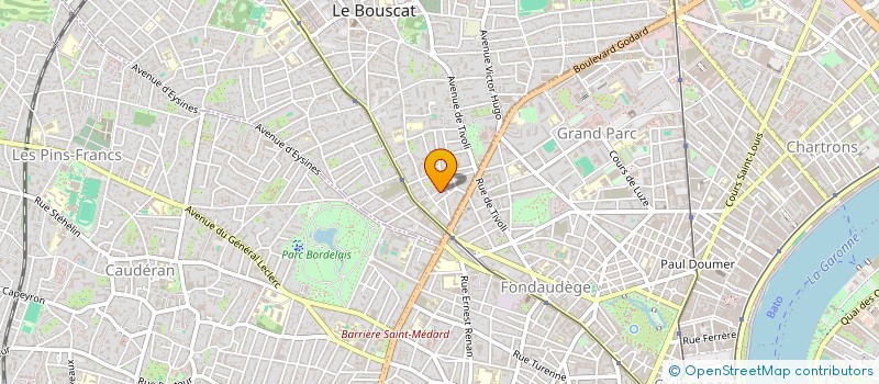 localisation de l'entreprise SCI BARBEY 23  LE BOUSCAT