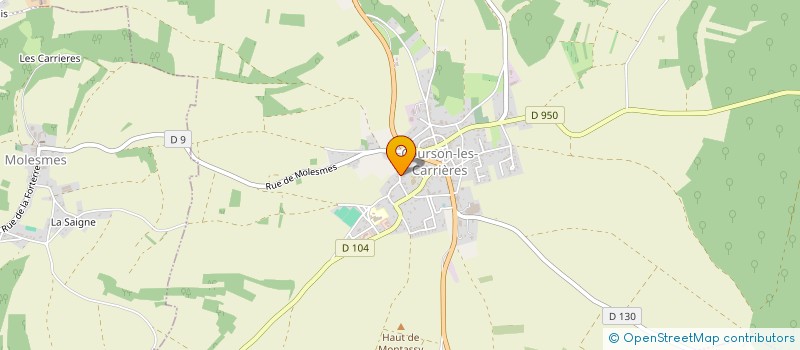 localisation de l'entreprise SCI BARBEZ - MEQUILLET  COURSON-LES-CARRIERES