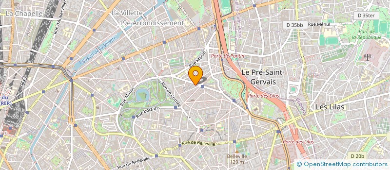 localisation de l'entreprise SCI BARBIER  PARIS