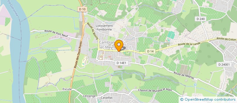 localisation de l'entreprise SCI BARBIER  CAMBLANES-ET-MEYNAC