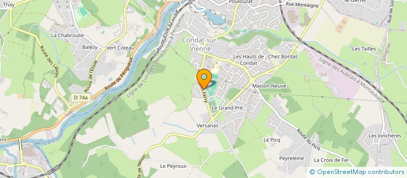 localisation de l'entreprise SCI BARBIER  CONDAT-SUR-VIENNE