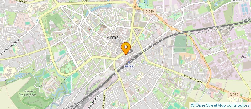localisation de l'entreprise SCI BARBIER ET FILLES à ARRAS