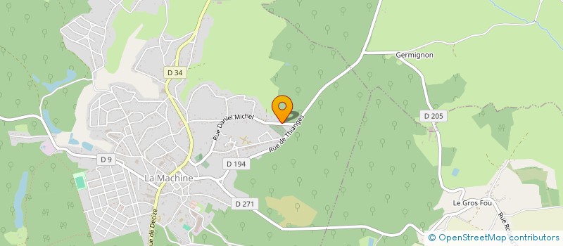 localisation de l'entreprise SCI BARBIER-HUBERT  LA MACHINE