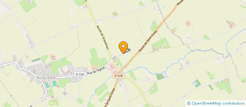 localisation de l'entreprise SCI BARBIER MAES  BOLLEZEELE