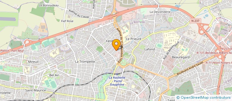 localisation de l'entreprise SCI BARBOT  LA ROCHELLE