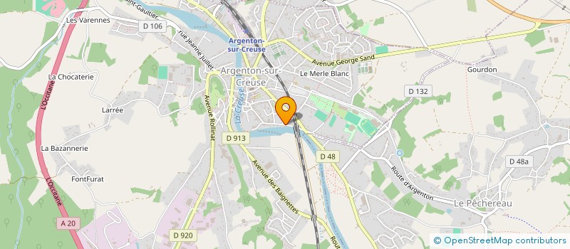 localisation de l'entreprise SCI BARBOTIN à ARGENTON-SUR-CREUSE