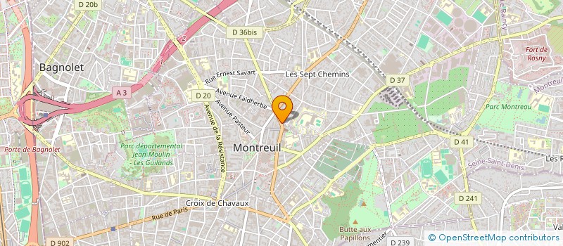 localisation de l'entreprise SCI BARBUSSE JURIDIQUE à MONTREUIL