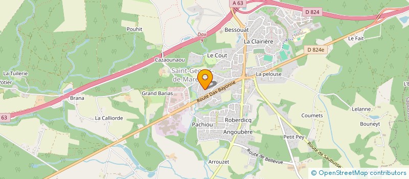 localisation de l'entreprise SCI BARC - MAESTRACCI à SAINT-GEOURS-DE-MAREMNE