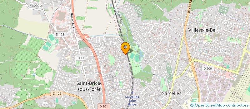 localisation de l'entreprise SCI BARCA  SAINT-BRICE-SOUS-FORET