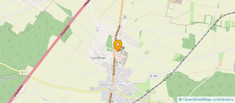 localisation de l'entreprise SCI BARCAN  BEAUVOIR-SUR-NIORT