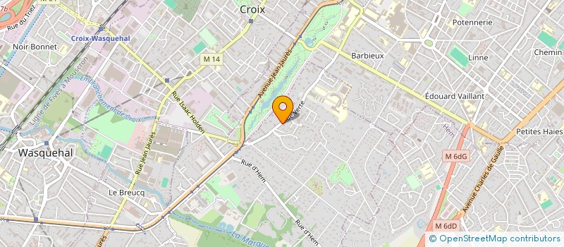 localisation de l'entreprise SCI BARCARES à CROIX