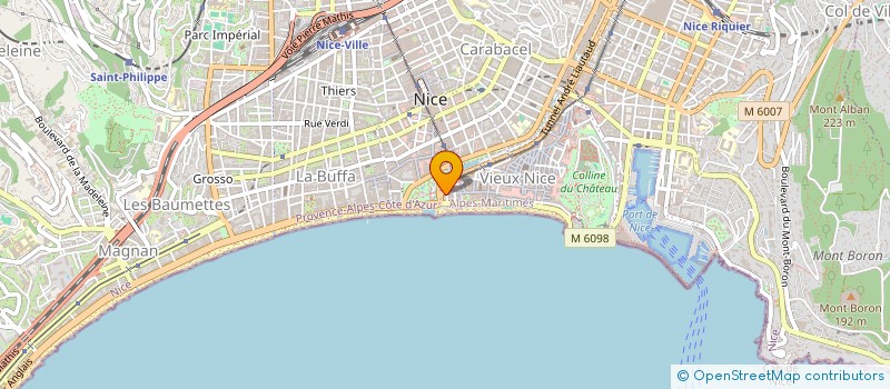 localisation de l'entreprise SCI BARCEL à NICE
