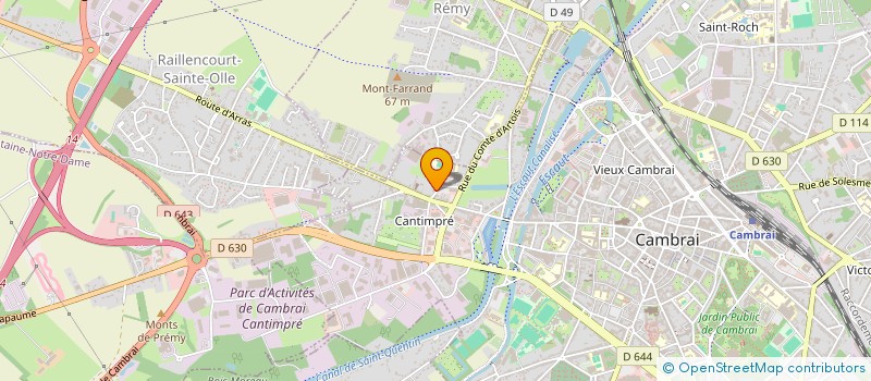 localisation de l'entreprise SCI BARCELONA à CAMBRAI