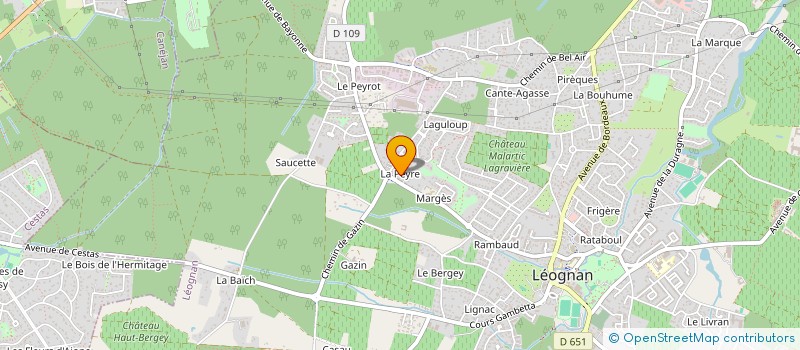 localisation de l'entreprise SCI BARCELONETTA  LEOGNAN