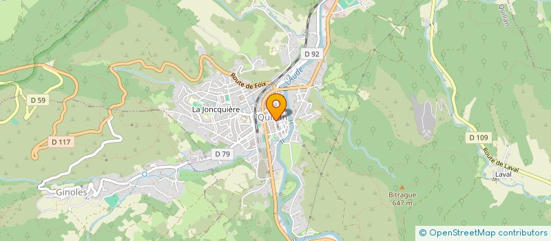 localisation de l'entreprise SCI BARCOT à QUILLAN