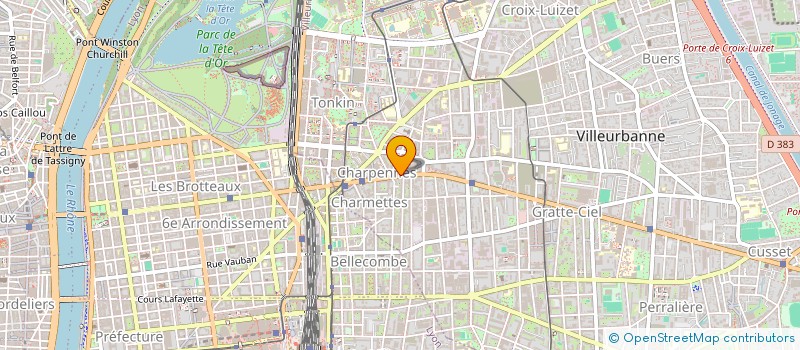 localisation de l'entreprise SCI BARD  VILLEURBANNE