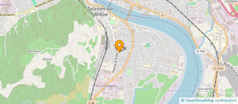 localisation de l'entreprise SCI BARD FABRE à TOURNON-SUR-RHONE