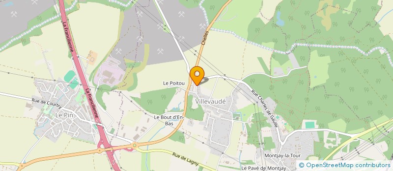 localisation de l'entreprise SCI BARDEAU  VILLEVAUDE
