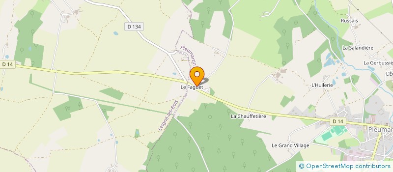 localisation de l'entreprise SCI BARDET  PLEUMARTIN