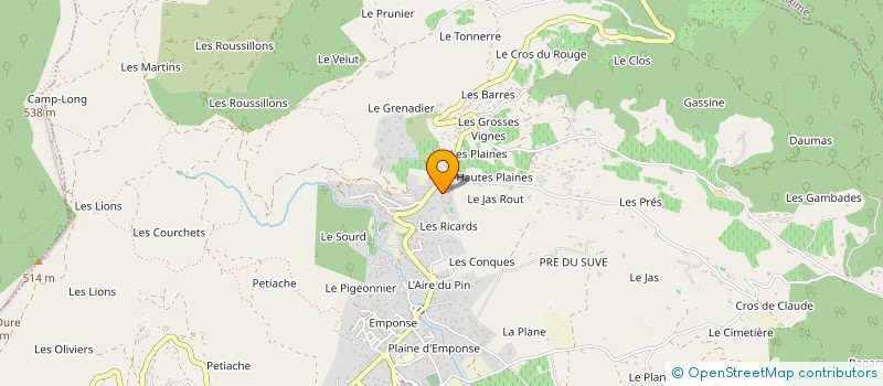localisation de l'entreprise SCI BARDET-NEYRIC à SAINTE-MAXIME