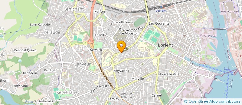 localisation de l'entreprise SCI BARDI  LORIENT