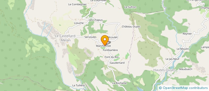 localisation de l'entreprise SCI BARDIN  LE CASTELLARD-MELAN