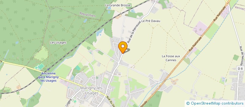 localisation de l'entreprise SCI BARDIOT-CHANTELAT à MARIGNY-LES-USAGES