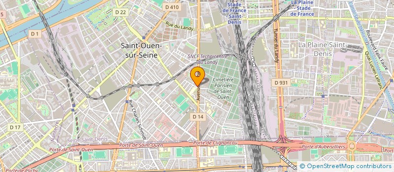 localisation de l'entreprise SCI BARDIS à SAINT-OUEN-SUR-SEINE