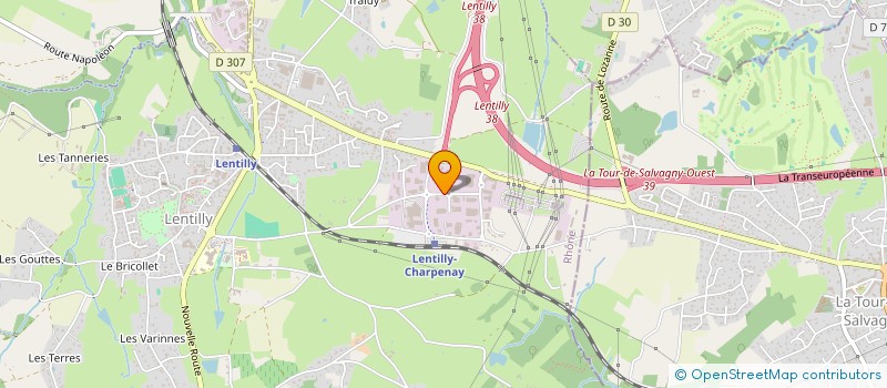 localisation de l'entreprise SCI BARDO  LENTILLY