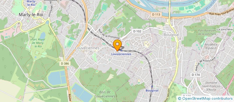 localisation de l'entreprise SCI BARDOS  LOUVECIENNES