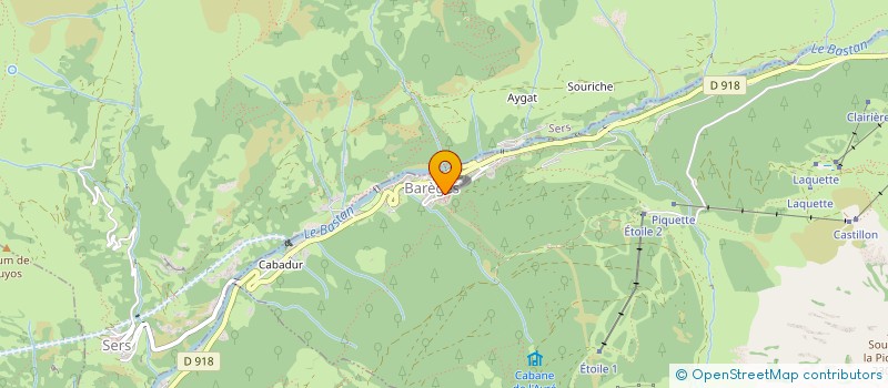 localisation de l'entreprise SCI BAREGENCE  BAREGES