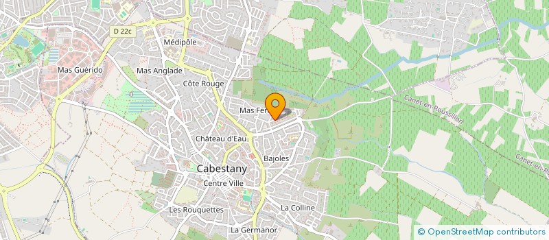 localisation de l'entreprise SCI BARELI  CABESTANY