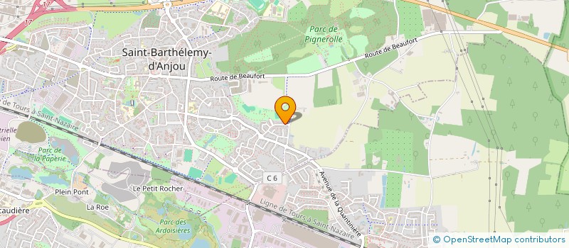 localisation de l'entreprise SCI BARETTI  SAINT-BARTHELEMY-D'ANJOU