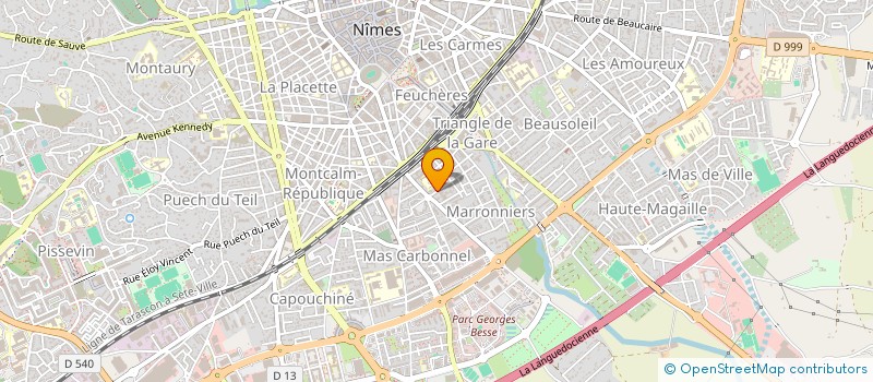 localisation de l'entreprise SCI BARHES  NIMES